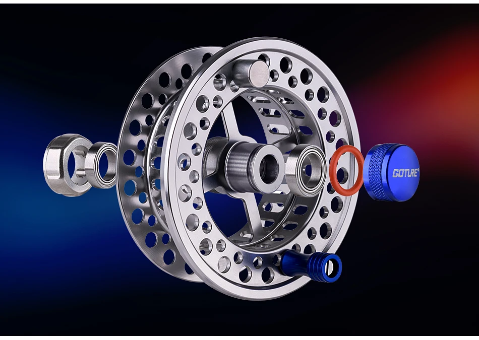 Goture 3/4 5/6 7/8 9/10 WT Морская рыбалка катушка большая беседка CNC Обработанная алюминиевая сплав Летающая Катушка 3BB для снасти для ловли форели