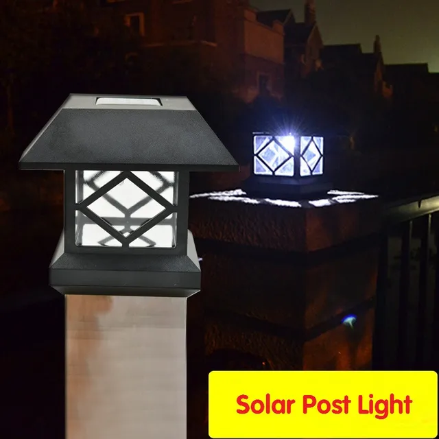 2pcs Lot Outdoor Solar Led Post Lamp Waterproof Pillar 2pcs Lot Outdoor Solar Led Post Lamp Waterproof Pillar For Garden Fence Courtyard Energy Saving Luminaires Light