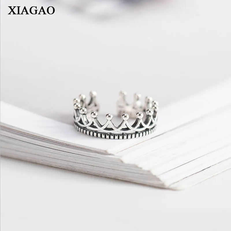Кольцо с короной XIAGAO Infinit кольцо из 100% стерлингового серебра 925 пробы уникальное