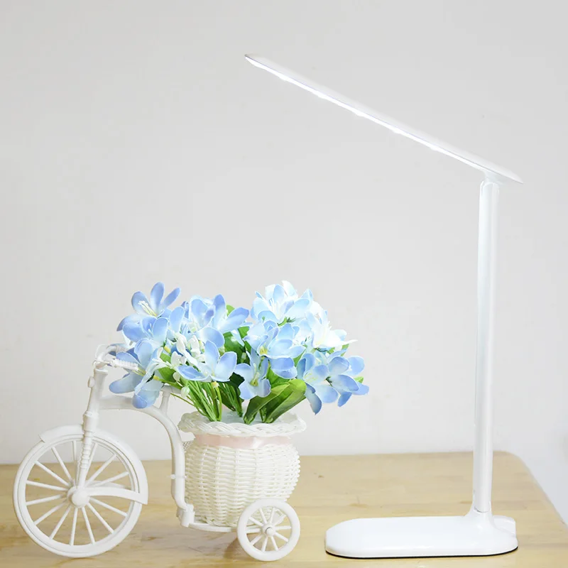 

Fonkin LED Desk Lamp USB Reading Eye Protection Light Battery Powered Stepless Dimmable Touch Sensor Control Study Table Lamp