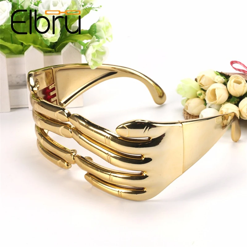 

Elbru Fingers-Shaped Glasses Funny Finger Gap Halloween Mask Eyeglasses For Men&Women Party Photo booth Props Eyewear