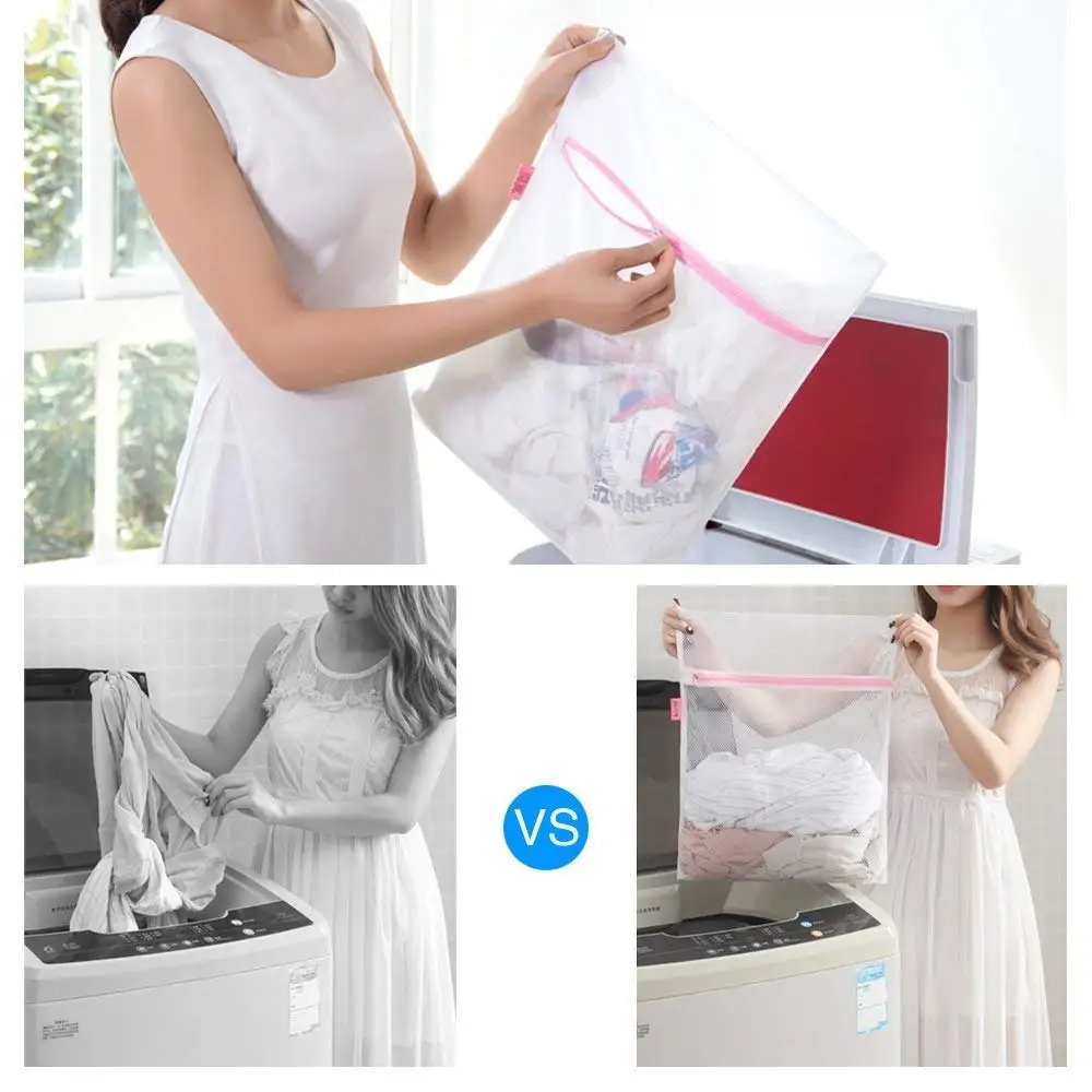  7PCS Mesh Laundry Bags Reuse Durable Washing Machine Bag for Delicates Blouse Hosiery Underwear Bra