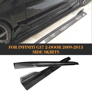 

Carbon Fiber Auto Side Carbon Skirt Car Side Apron Case For infiniti G37 2 door base sedan journey sedan 2009 - 2013