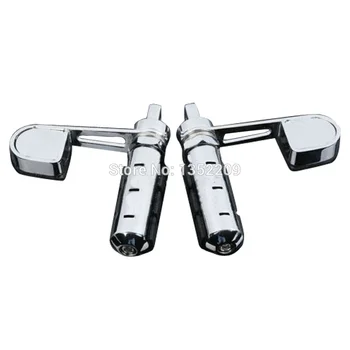 

Skull Anti Vibe Vibration Foot rest Chrome Stirrup Heel Rest Footpegs Foot Pegs Fits For Most Harley Motorcycle Foot rest