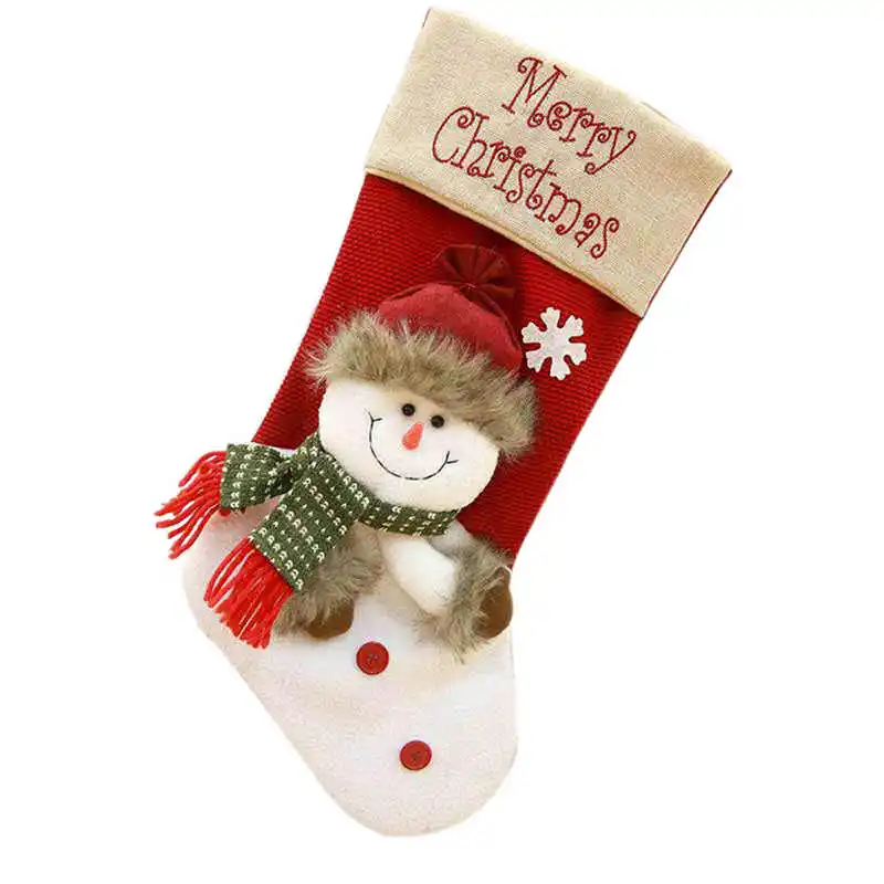 2019 hot Big Christmas Santa Socks Cute Ornaments Festival Party Xmas Tree Hanging Decoration #2o23 (1)