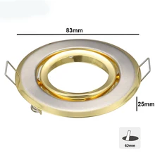 1 шт. точечный светодиодный энкастрируемый ориентированный lummen Blanc neute eq. 50 Вт золотого цвета Встраиваемый светодиодный светильник