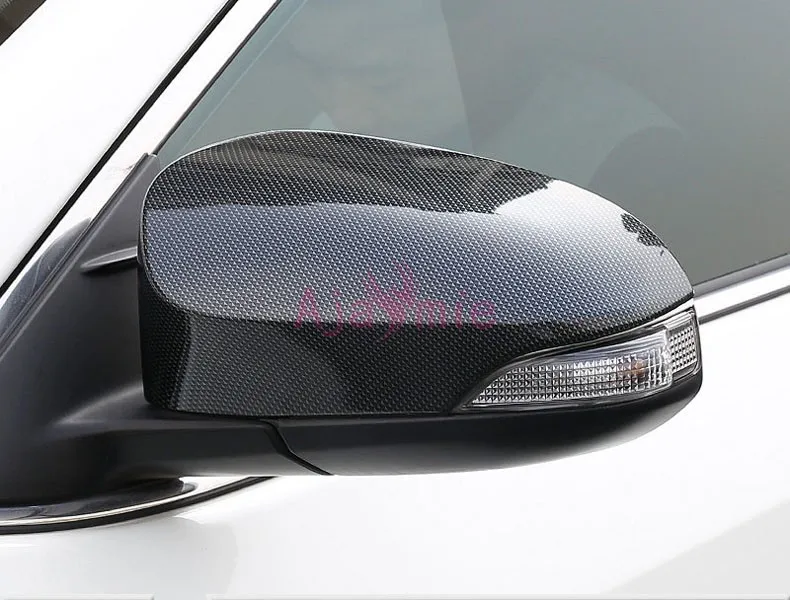 Door Mirror Cover Overlay 2012 2015 2016 2017 Carbon Fiber Frame