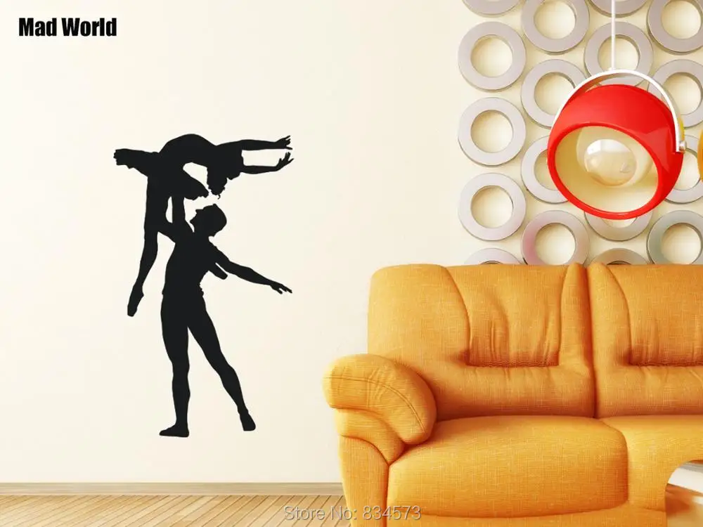 Mad World Ballet Dance Ballet Couples Dancing Wall Art Stickers Wall