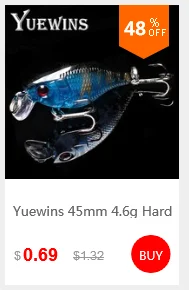 Yuewins Cicada приманка для ловли нахлыстом воблеры 5 см 6,1 г насекомое наживка Тройной крюк кренкбейт пластик Pesca artificiais приманки бас QA172