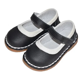 

2018 girls shoes new spring children's leather shoes baby handmade children wear casual shoes