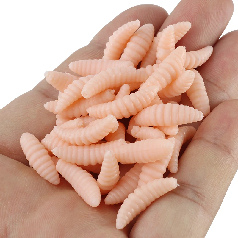 100 шт./лот мягкие рыболовные приманки Maggots мягкая искусственная приманка червь рыба приманка