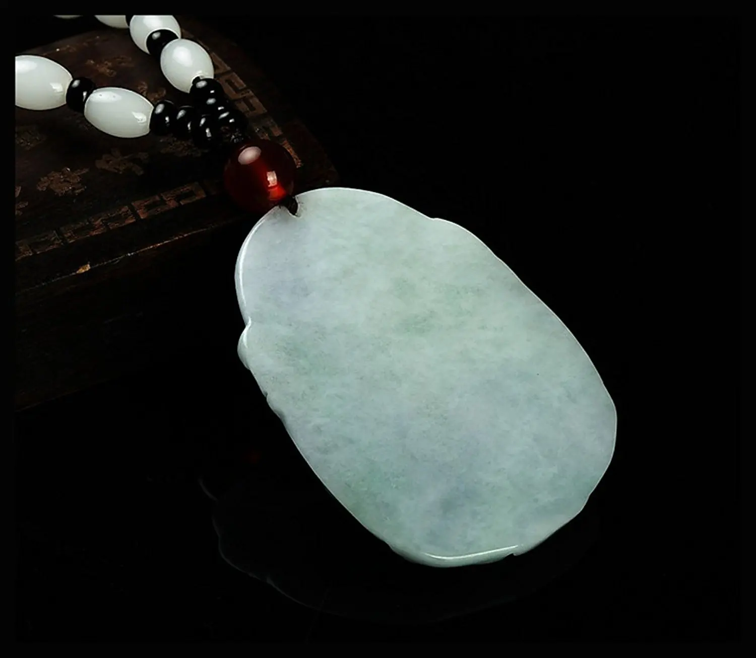 Koraba ювелирные изделия c1lint Jadeite сертификат класса А нефрит Гуань Инь Богиня