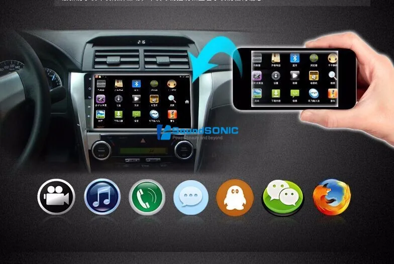Perfect 10.2Inch Full Touch Screen Android 4.4 Car DVD GPS Special for Toyota Sienna 2015 2016 with Wifi 1024*600 HD Screen 11