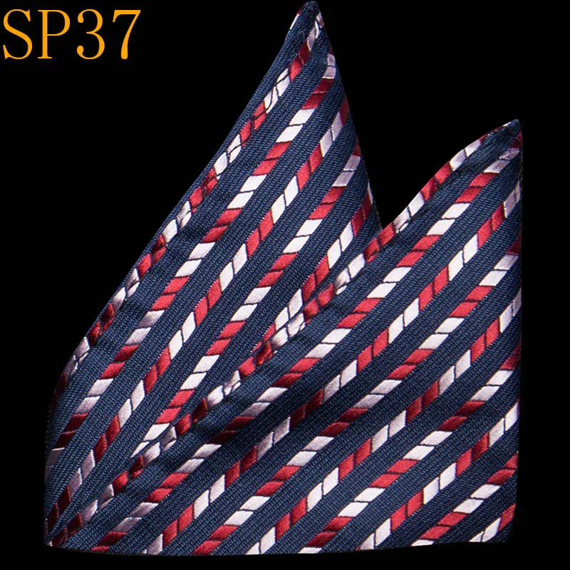 Мужские брендовые карманные полотенца носовой платок из полиэстера шарфы винтажная вышивка цветочный принт Свадебный квадратный Карманный платок - Color: SP37