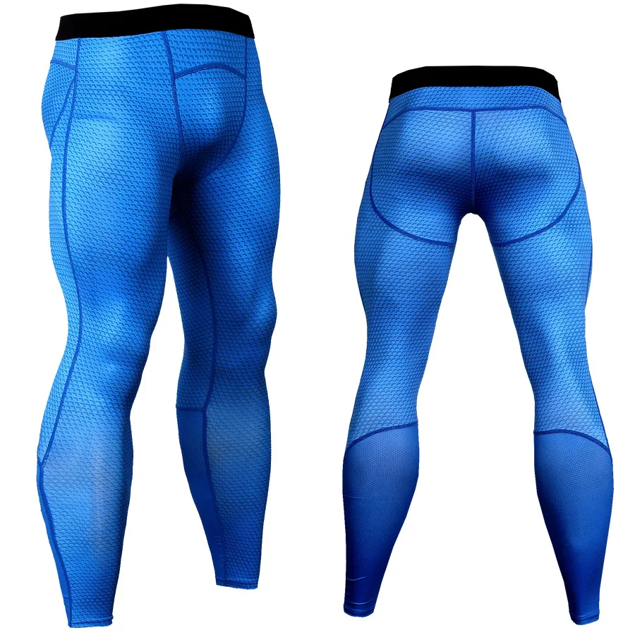 Pro Running Tights Men Compression Pants Dry Fit Snakeskin Printed Breathable Fitenss Gym Workout Sports Wear for Gym Leggings