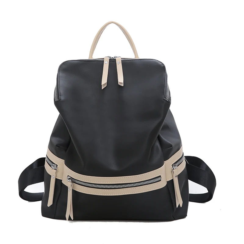 BARHEE Водонепроницаемые рюкзаки для женщин нейлоновые повседневные женские нейлоновые рюкзаки школьные сумки для девочек-подростков женские легкие Trave - Цвет: Black