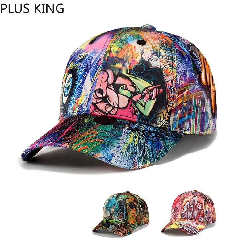 

2019 GRAFFITI Hat Men Women Baseball Cap for Rap Singer Dancer Performer Artist Harajuku Casquette Multicolor