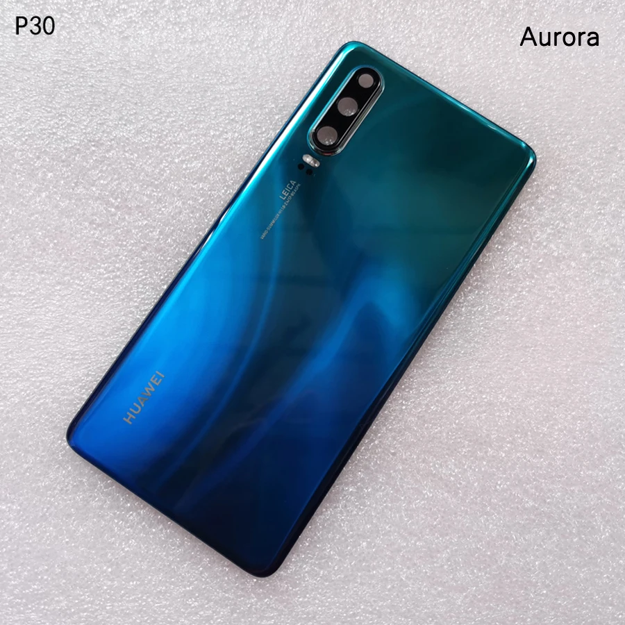 Оригинальная Задняя стеклянная крышка для huawei P30 Pro P30pro корпус батарея задняя дверь запасные части+ клей+ камера вспышка объектив VOG