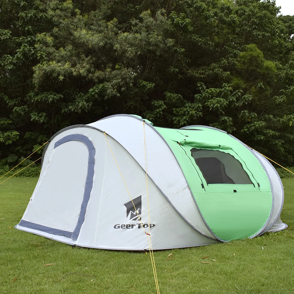 

GeerTop 4 to 6 Person Pop Up Skylight Tent Throw Automatic Instant Beach Tent Huge Big Tents for Events Camping Hiking Outdoor