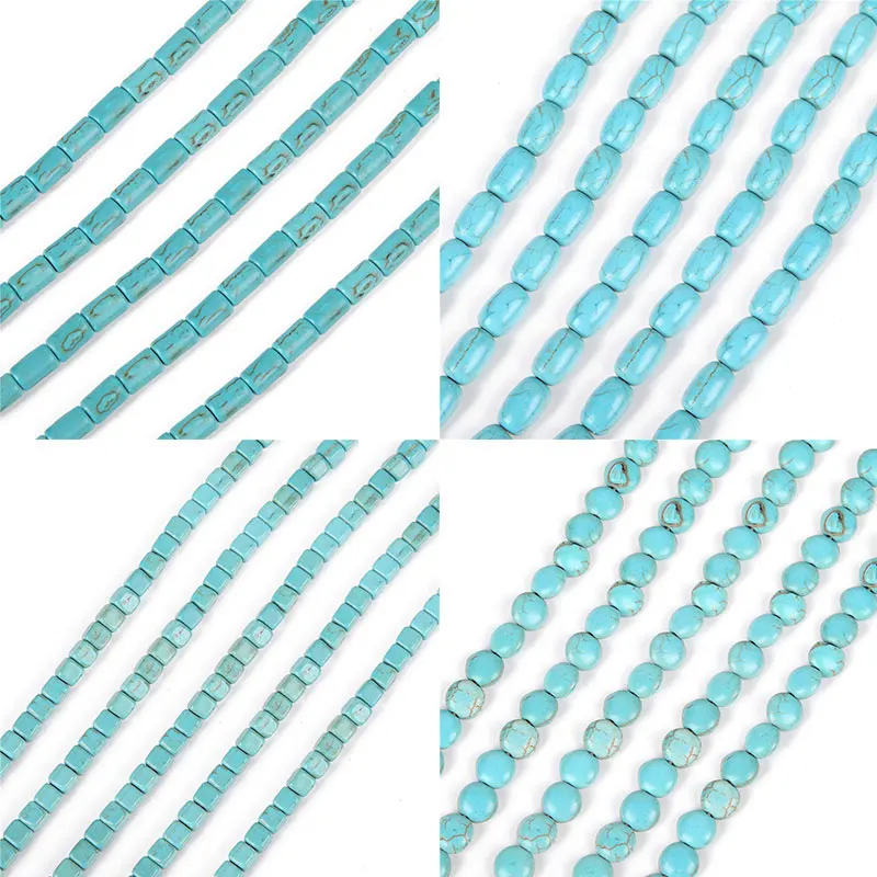 

Natural Turquoises Beads Round Stone Loose Beads For jewelry Making DIY Bracelet Necklace Wholesale Strand 15.5''