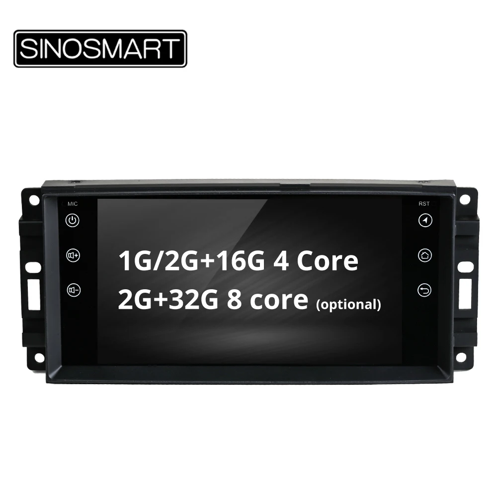 

SINOSMART 4 Core/8 Core CPU, 2G RAM Car GPS Navigation for Dodge Grand Caravan Caliber Jeep Commander Patriot Chrysler Sebring