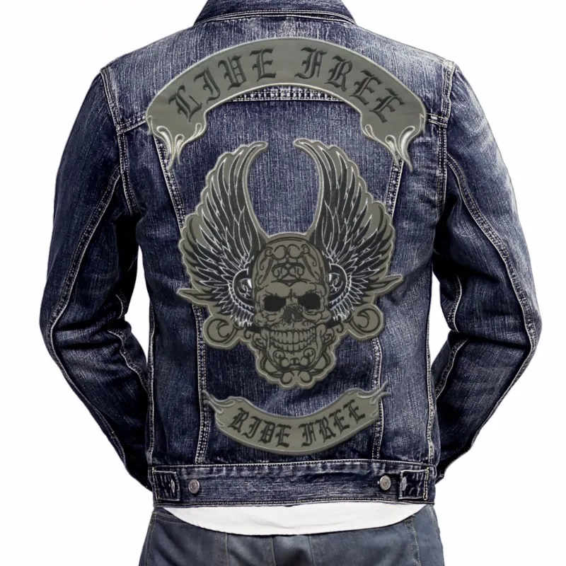 Motorcycle Jacket Biker Vest Patches