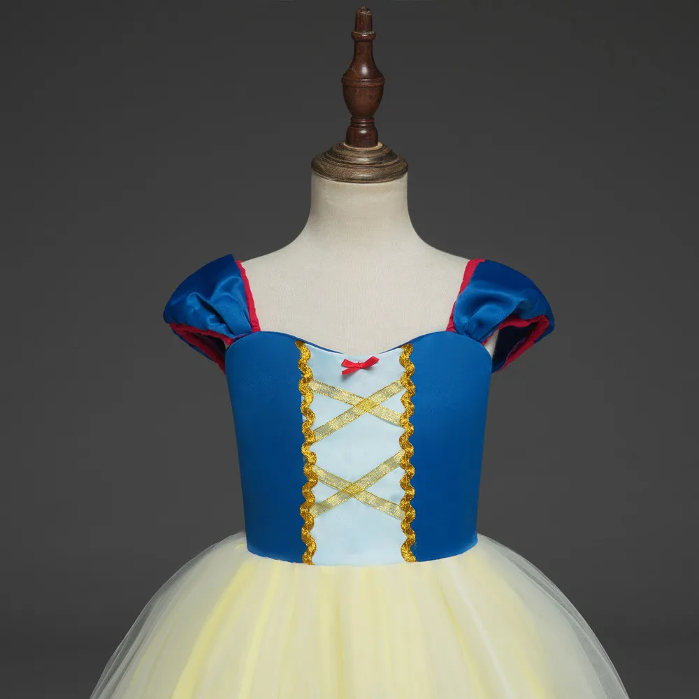 Белоснежные кружевные платья принцессы для костюмированной вечеринки для девочек детское платье из тюля платье-пачка с бантом для маленьких девочек 827 г., для детей от 12 месяцев до 5 лет