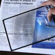 Xinxiang ультратонкое увеличительное стекло 3X стекло es Лупа 180X120 мм A5 плоский ПВХ лист-Лупа Книга Страница Лупа Стекло