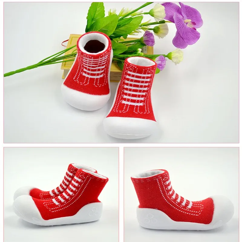 Модная Осенняя детская обувь для малышей обувь для мальчиков и девочек Нескользящая дышащая Высококачественная детская Противоударная обувь