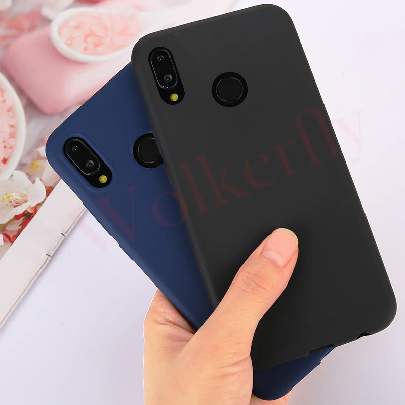 Мягкий силиконовый яркий матовый чехол для huawei P20 Lite P30 Pro Honor 8C 8X9 mate 20 10 Lite P Smart Y6 Prime Y7 Pro чехол