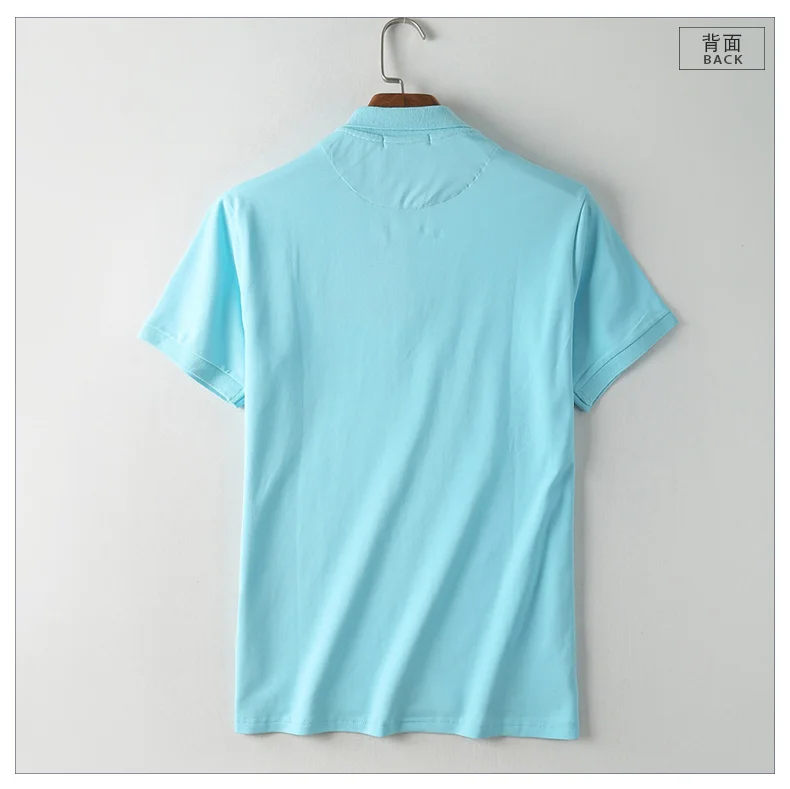 Brand clothing New Men Polo Shirt Men Business & Casual solid male polo shirt Short Sleeve breathable polo shirt (2)