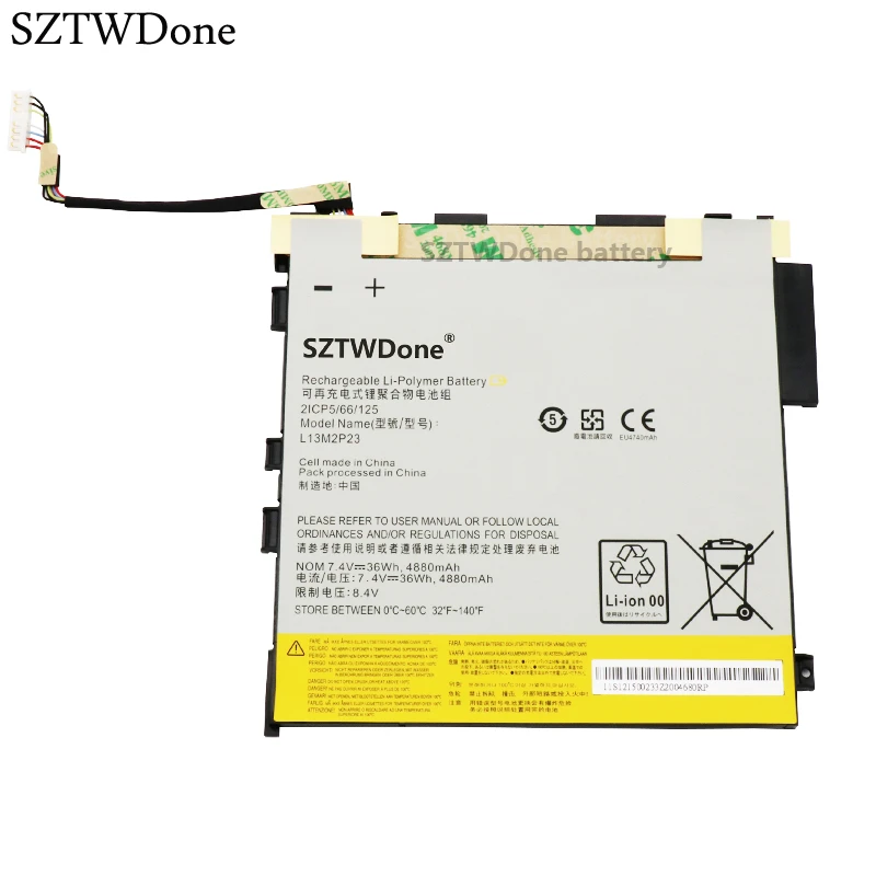 Sztwdone L13m2p23 New Tablet Battery For Lenovo Miix 2 11 Inch Tablet Miix 2 11 21cp5 66 125 7 4v 36wh 4880mah Battery Lenovo Tablet 2 7 4v Battery Tabletbattery For Aliexpress Sztwdone L13m2p23 New Tablet Battery For Lenovo Miix 2 11 Inch Tablet Miix 2 11 21cp5 66 125 7 4v 36wh 4880mah Battery Lenovo Tablet 2 7 4v Battery Tabletbattery For Aliexpress