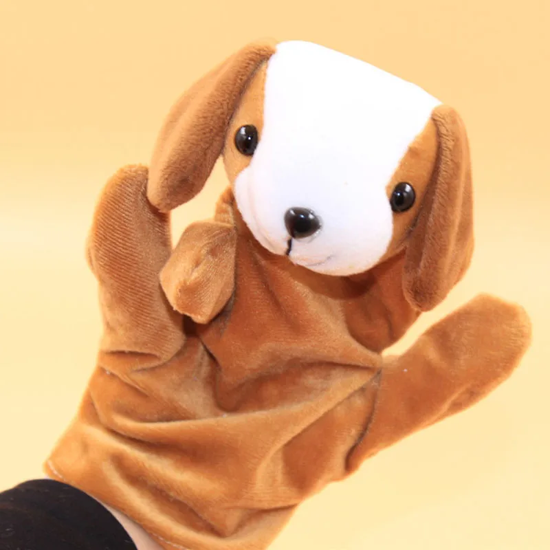 1 PC Baby Kids Child Animal Dog Finger Puppet Infant Kid Toy Plush Toys