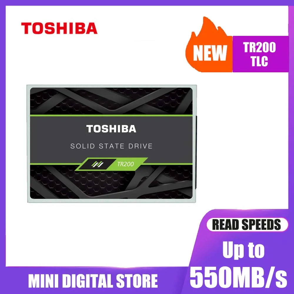 Твердотельный накопитель TOSHIBA OCZ TR200 240 ГБ 480 64 слоя 3D BiCS флеш память TLC 2 5 дюйма SATA III