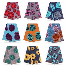 Новинка, африканская, вощеная ткань с принтом, много стилей, обычный хлопок, настоящий мягкий воск,, 6 ярдов/партия, женское платье