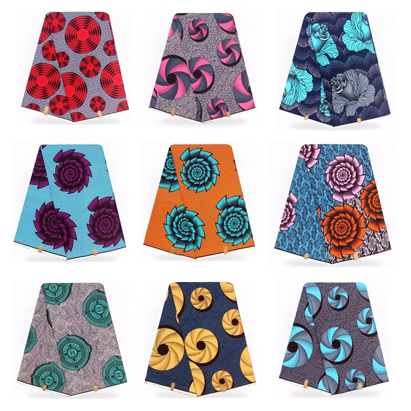 

latest african wax print fabric many style regular 100% cotton regular real soft wax FREE SHIPPING 6yards/lot for women dress