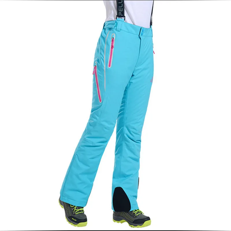 Пелльо Winte Для женщин лыжные штаны плотные теплые сноубордические брюки горнолыжные брюки с поясом Открытый спортивные брюки Водонепроницаемый