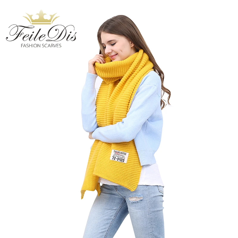 

[FEILEDIS]women winter scarves and wraps red cashmere knitted scarf for women large big scarf FD197