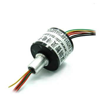 

1PCS 12mm Hollow Shaft Conductive Slip Ring 6ch 20A Signal Mini Connector 240VAC/DC Parts for RC Model Gimbal Motor
