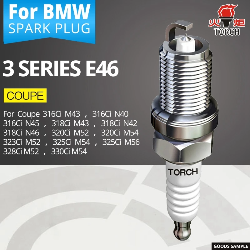 TORCH spark plugs for BMW 3 series E46 coupe 316Ci 318Ci 320Ci 323Ci