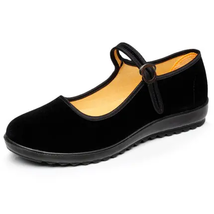 Old fashion brand women's casual shoes Spring and autumn flat bottom soft bottom black cloth shoes flat heel sneakers for woman
