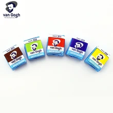 Сакура Ван Гог Твердые акварельные краски Теплые цвета одной продажи профессиональные акварельные портативные краски для студента художника