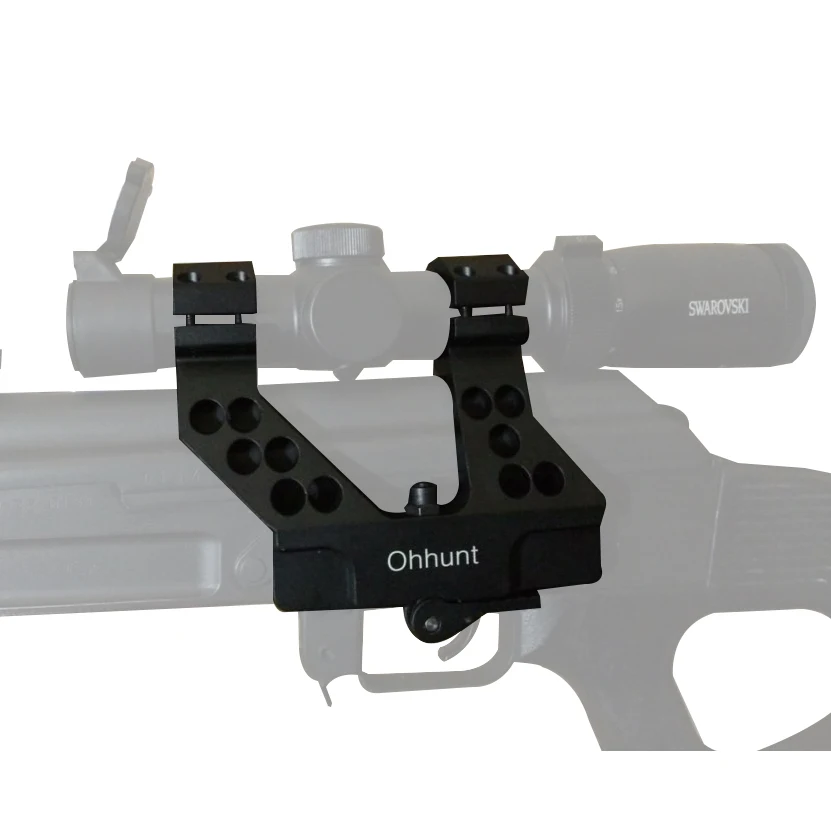 

ohhunt Quick Detach AK Side Rail Scope Mount with Integral 1 Inch/30mm Ring For AK47 AK74 Black Free Shipping