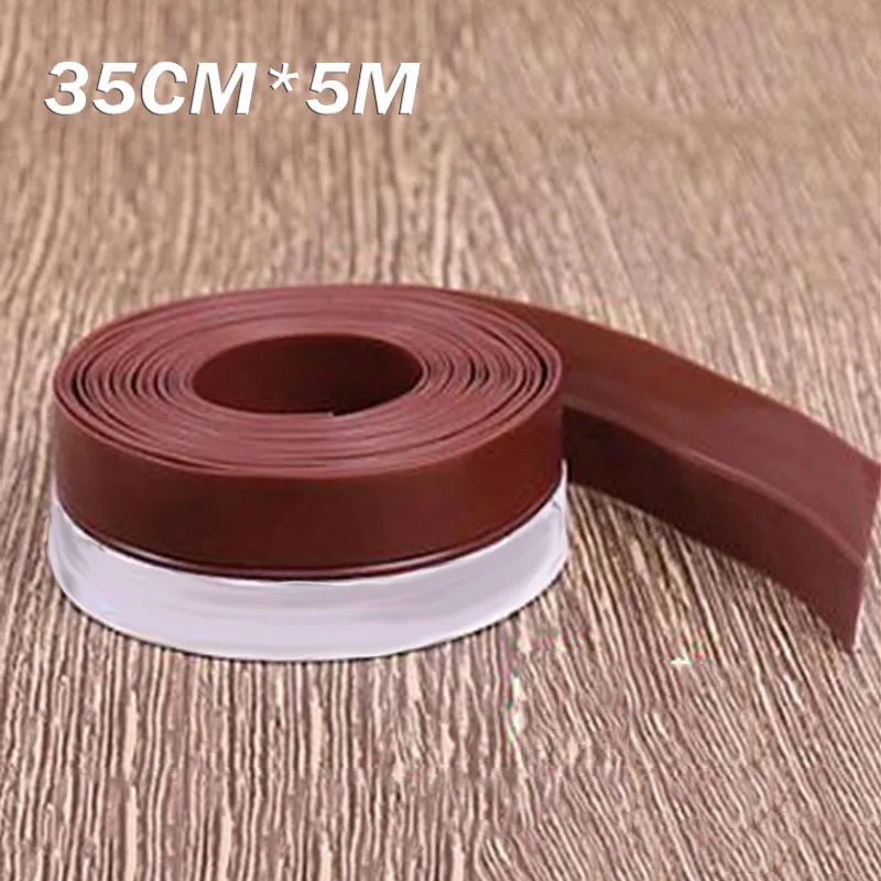 

1 Piece 35mmx5m Sealing Strip Waterproof Self Adhesives Tape Kitchen Sink Basin Edge Silicone Rubber Bath Wall Sealing Strips