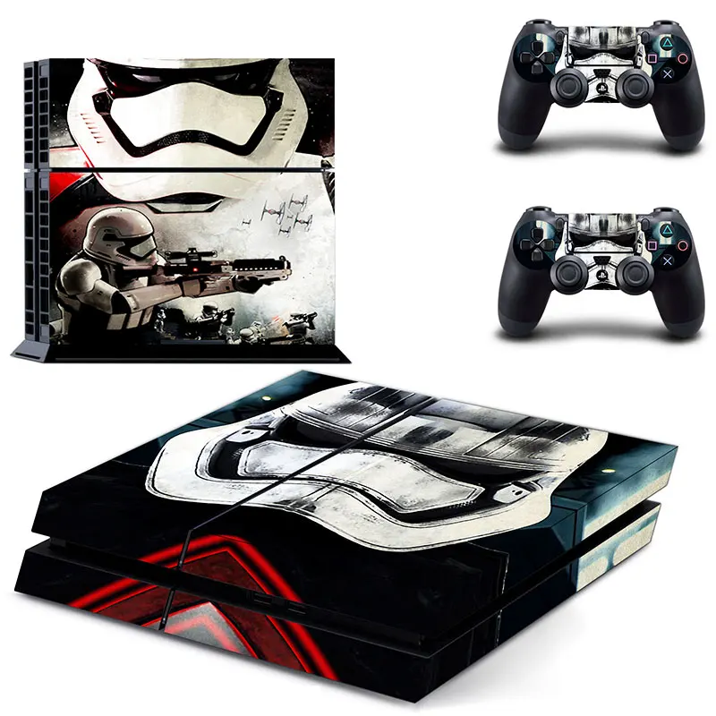 Star Wars виниловые наклейки на кожу Крышка для sony PS4 Игровые приставки 4 консоли и 2 контроллера», «The Force Awakens» Стикеры - Цвет: GYTM0234