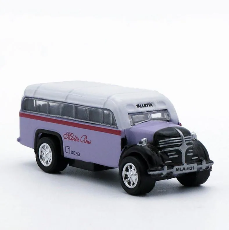 1:64 литая школьная модель автобуса высокая имитация Мальты металлические литья