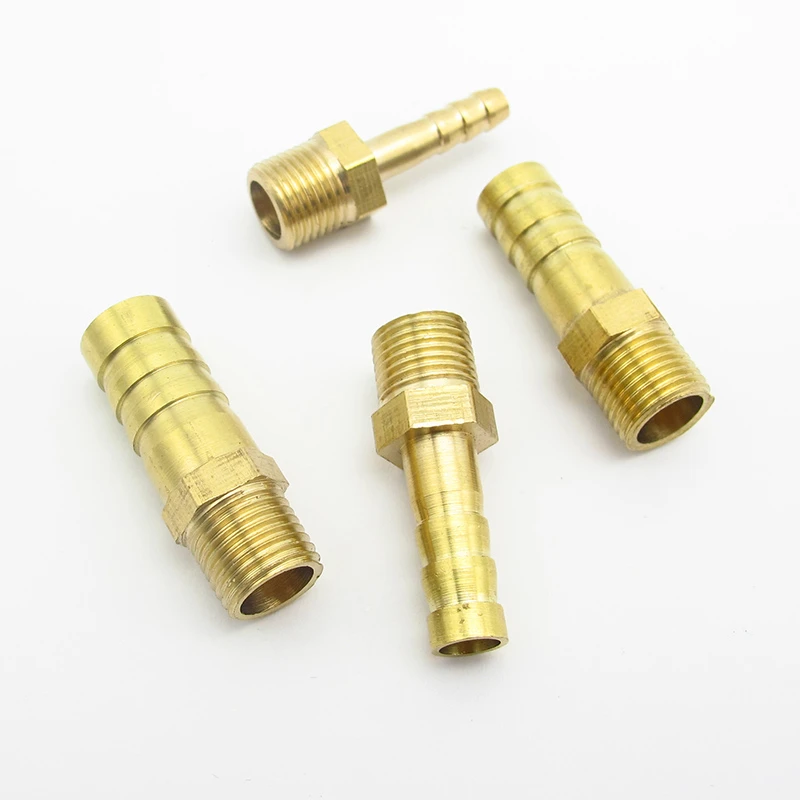 Tubes Pipes & Hoses 10pcs Brass Hose Barb Fitting Elbow 6mm 8mm 10mm 12mm 16mm To 1/4 1/8 1/2 3/8 BSP Male Thread Barbed Coupling Connector Joint Adapter 