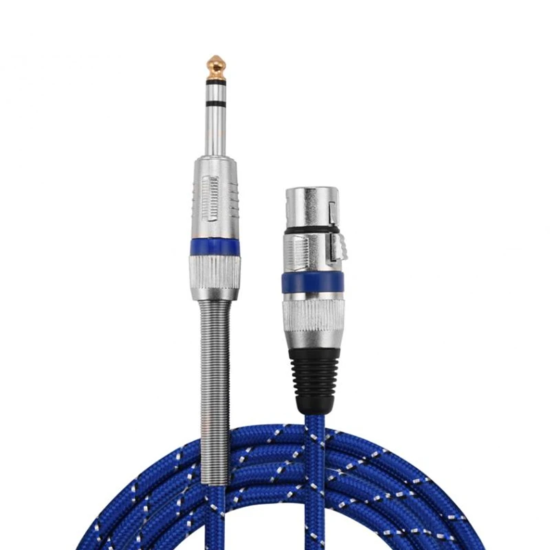 Trumsoon Microphone Wire Cable XLR Female to Jack 6.35/6.5mm Male for Microphone Speaker Mixer