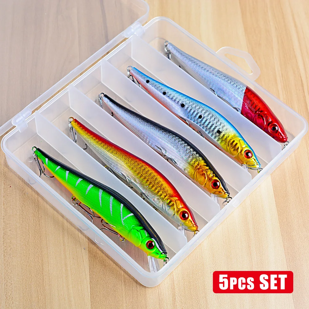 5 قطعة/المجموعة أسماك الصيد السحر Crankbaits 20.5 جرام 140 ملليمتر معدات الصيد مع صندوق تخزين 5 قطعة/المجموعة أسماك الصيد السحر Crankbaits 20.5 جرام 140 ملليمتر معدات الصيد مع صندوق تخزين