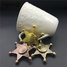 1 шт., красочный фиджет-Спиннер Sheriff Captain Rudder, шестиугольная звезда, ручной Спиннер, металлические игрушки для беспокойства, антистресс, СДВГ, для детей и взрослых